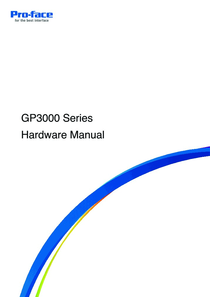 First Page Image of GP3000 Series Hardware Manual AGP3300-L1-D24-D81C.pdf